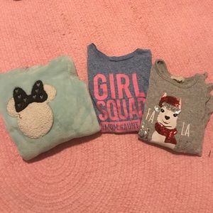 Bundle of girl shirts